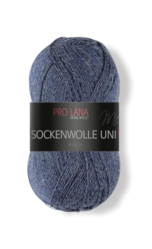 PRO LANA Sockenwolle Uni 4-Fach 408 - Mittelblau von PRO LANA