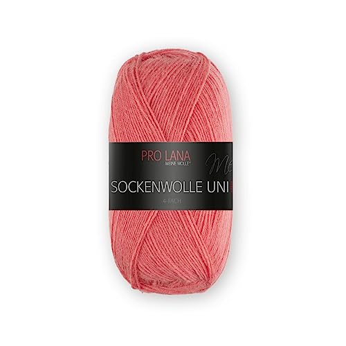 PRO LANA Sockenwolle Uni 4-Fach 421 - apricot von PRO LANA