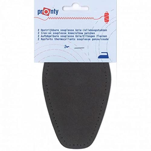 Pronty 101.010.078 Patches, Suede, Grey, One Size, 2 von Pronty