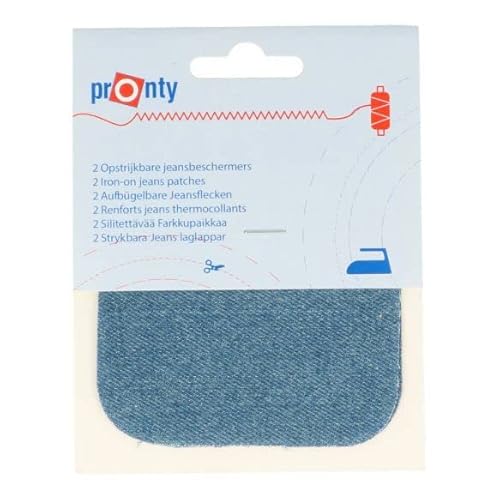 Pronty 502.610.075 Patches, Stoff, Blue, One Size, 2 von Pronty