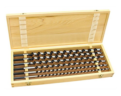 Proteco-Werkzeug® 6 tlg Satz 460mm Schlangenbohrer Holzbohrer Holzschlangenbohrer Set Holz Schneckenbohrer Bohrer für Balken Balkenbohrer von Proteco-Werkzeug