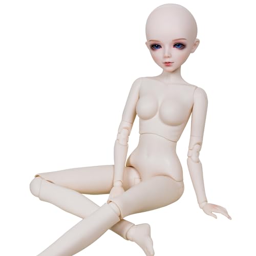 Proudoll 1/3 BJD-Puppe, weiße Haut, individueller Puppenkörper, 60 cm, handbemalt, beweglich, Kugelgelenk, SD-Puppen, PVC, DIY (Aure) von Proudoll