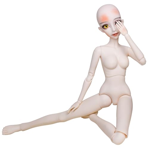 Proudoll 1/3 BJD-Puppe, weiße Haut, maßgeschneiderter Puppenkörper, Schlangenmädchen, Lamiae, 60 cm, handbemalt, beweglich, Kugelgelenk, SD-Puppen von Proudoll