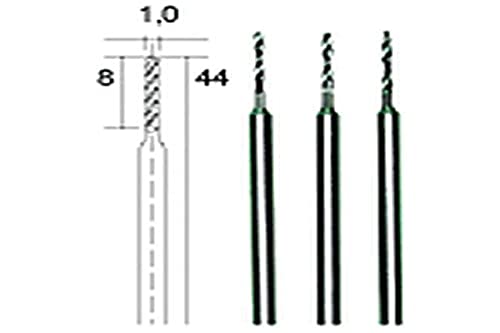 Proxxon 28 854 Spiralbohrer aus Stahl, superschnell, 1,0 mm Größe von PROXXON