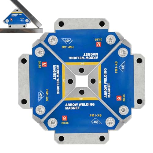 Proypiax Magnetischer Schweißpositionierer, Magnetschweißhalterset | Magnetwinkel Lötpositionierkit,Auffälliges Schweißwerkzeug für das Schweißen für Aufhängung, Zusammenstellung, Markierung, von Proypiax