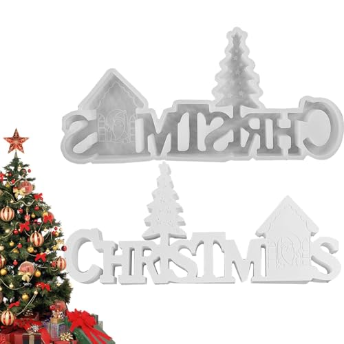 Silikonform Weihnachten, Weihnachten Resin Formen Silikon Schneeflocke Formen, Weihnachten Harz Gießform Weihnachten Epoxidharz Anhänger Form Kit von Proypiax