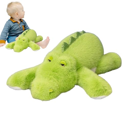 Pruojhw Krokodil Stofftier,Krokodil Plüsch - Plushies Realistisches Spielzeug 17 Zoll Krokodil,Einzigartige Plüschtiere, Modellpuppen, Simulation, weiches Krokodil, Stofftiere für Erwachsene, Kinder von Pruojhw