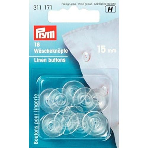 Prym Buttons, Linen,Plastic, transparent, Stück von Prym