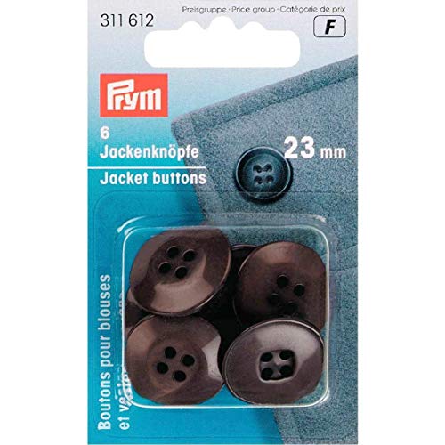 311612 Jackenknöpfe 23 mm dunkelbraun von Prym