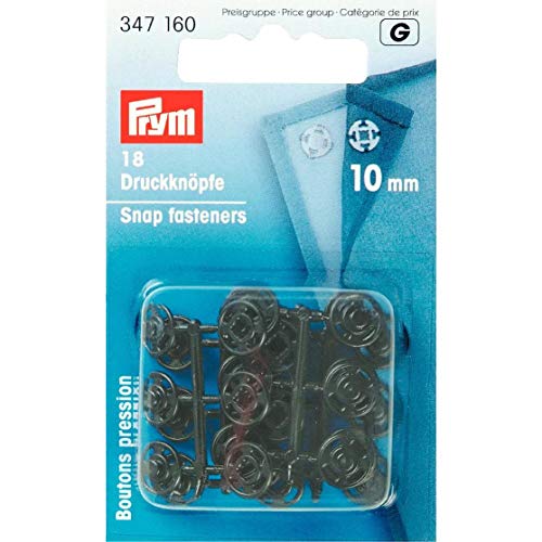 Annäh-Druckknöpfe KST schwarz 10 mm von Prym