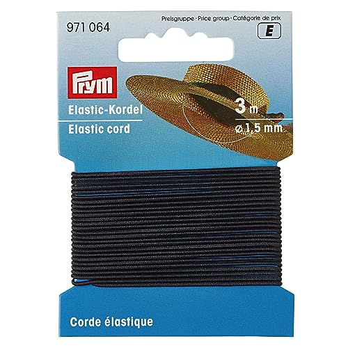 Elastic-Kordel 1,5 mm schwarz von Prym