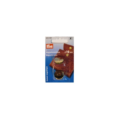 Prym 416481 19 mm goldfarbig Magnet Verschluss, Metall, Gold, Einheits Größe, 12 von Prym