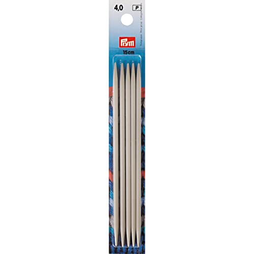 Nadelspiel Strumpfstricknadeln Prym grau Länge 15 cm Stärke 4,0 mm von Prym