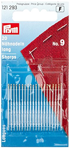 Prym Sewing Needles, Silber, No.9, 34 x 0,6 mm, 20 Stück von Prym