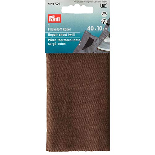 Prym 929521 Flickstoff Köper (bügeln) 12 x 45 cm grau von Prym