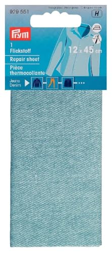 PRYM Flickstoff Jeans, 12 x 45 cm, hellblau von Prym