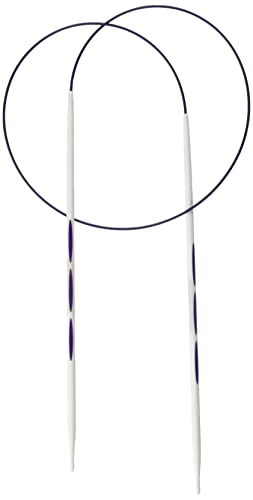 PRYM Rundstricknadel, ergonomisches Design/Nadeln, Kunststoff, Mehrfarbig, 3 mm, 60 cm Länge, Alabasterweiß von Prym