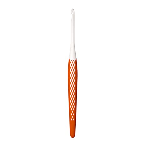 Prym, mandarine 218486 Woll-Häkelnadel Ergonomics, 4,5 mm | 16 cm, Kunststoff von Prym