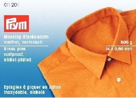 Prym 011201 Stecknadeln, 0,60 x 14mm, silberfarbig, 500g von Prym