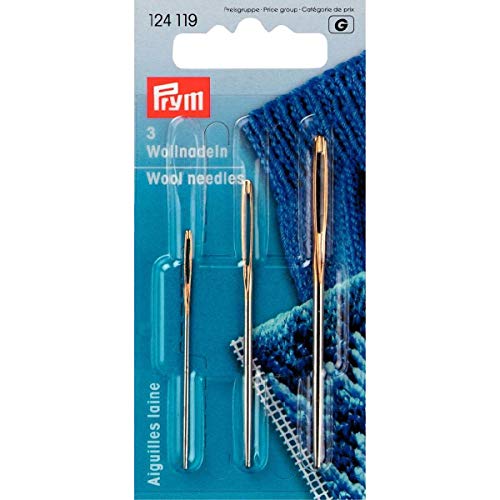 Prym 124119 Stricknadeln ohne Spitze, Nr. 1,3,5, Gold von Prym