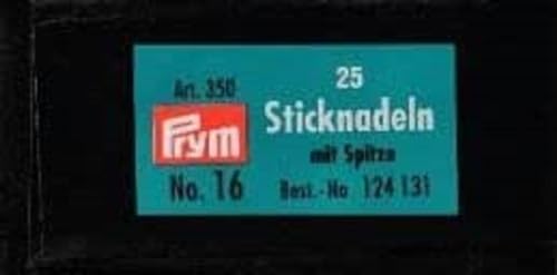 Prym 124131 Sticknadeln mit Sp. ST 16 1,60 x 55 mm silberfarbig von Prym