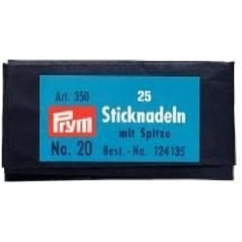 Prym 124135 Sticknadeln mit Sp. ST 20 1,00 x 43 mm silberfarbig von Prym