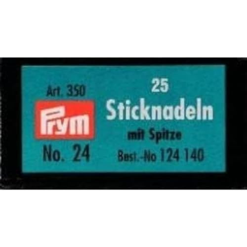 Prym 124140 Sticknadeln mit Sp. ST 24 0,80 x 37 mm silberfarbig von Prym