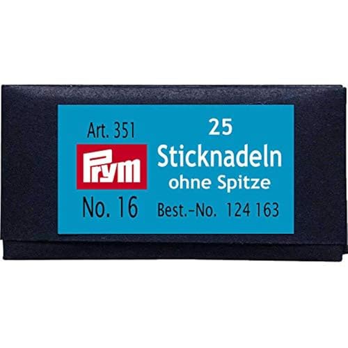 Prym 124163 Sticknadeln ohne Sp. ST 16 1,60 x 55 mm silberfarbig, silber von Prym