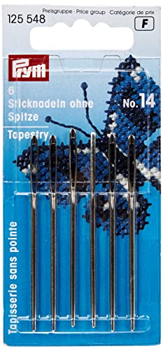 Prym 125548 Sticknadeln ohne Sp. ST 14 1,90 x 60 mm silberfarbig von Prym