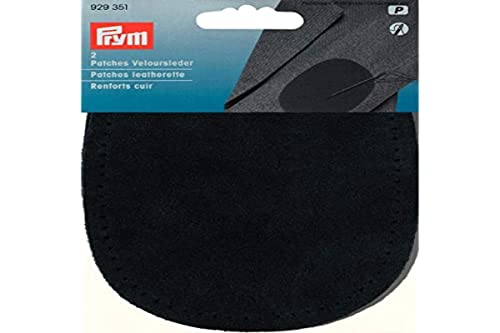 Prym 929351 Patches Veloursleder (nähen) 10 x 14 cm Marine, Blau von Prym