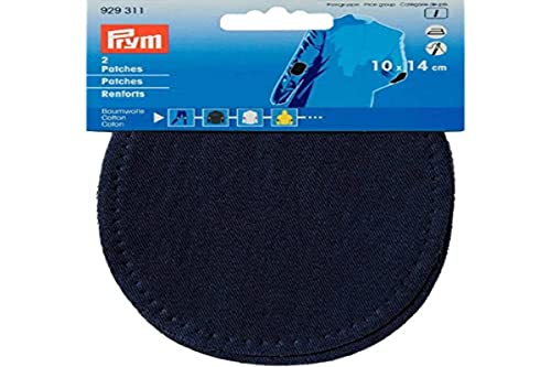 Prym Cotton Patch, Baumwolle, blau, 14x10cm, 2 von Prym