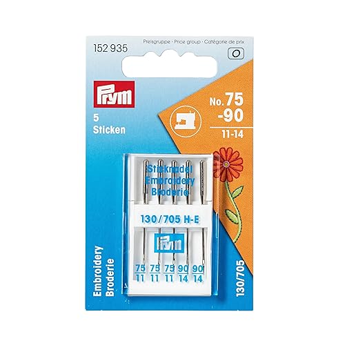 Prym 152935 Nähmaschinennadeln Sticken, 75 und 90 von Prym