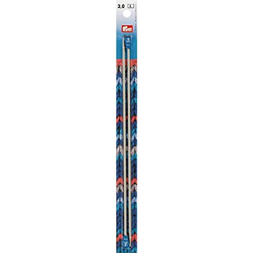 Prym 191424 Jackenstricknadeln ALU 25 cm 3,00 mm grau von Prym