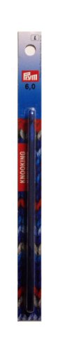 Prym 195908 Knooking Nadel ALU 6,00 mm, blau von Prym