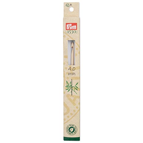 Prym 197604 Woll-Häkelnadeln BAMBUS 15 cm 4,00 mm von Prym