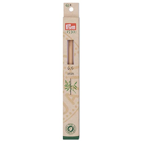 Prym 197613 Woll-Häkelnadel BAMBUS 15 cm 6,5 mm, natur von Prym