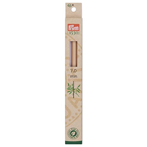 Prym 197614 Woll-Häkelnadel BAMBUS 15 cm 7,0 mm, natur von Prym