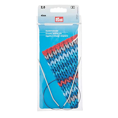 Prym 211200 Rundstricknadeln ALU 40 cm 2,00 mm grau von Prym