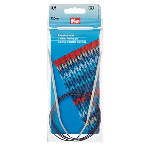 Prym 211253 Rundstricknadeln ALU 120 cm 3,50 mm grau von Prym