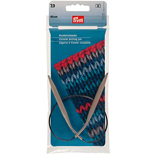 Prym 211383 Rundstricknadeln ALU 40 cm 7,00 mm grau von Prym