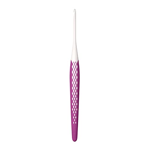 Prym 218483 Häkelnadeln Ergonomics 16 cm 3,00 mm fuchsia Woll-Häkelnadel, Kunststoff, 3 mm von Prym