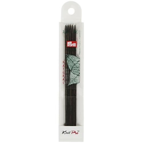 Prym 223123 Strumpfstricknadeln NATURAL farbig 15 cm 3,50 mm Strumpfstricknadel, Holz, mehrfarbig, 3,5 mm von Prym