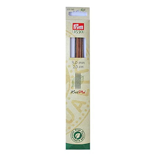 Prym 223142 Strumpfstricknadeln NATURAL farbig 20 cm 3,00 mm von Prym