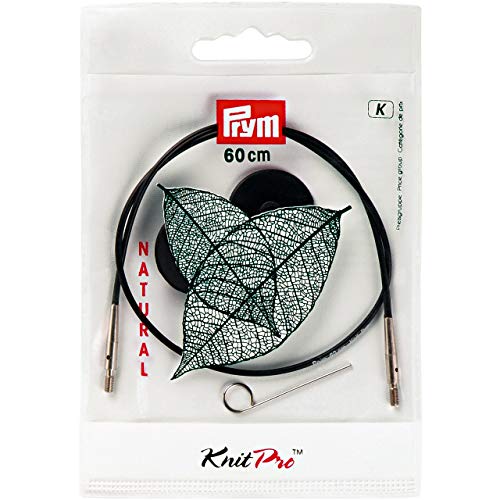 Prym 223983 Seil & Zubehör für Rundstricknadeln NATURAL 100 cm Rundstricknadel, Metall, mehrfarbig von Prym