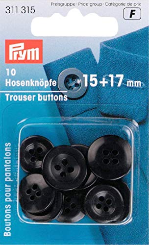 Prym 311315 Hosenknöpfe 15 + 17 mm schwarz von Prym