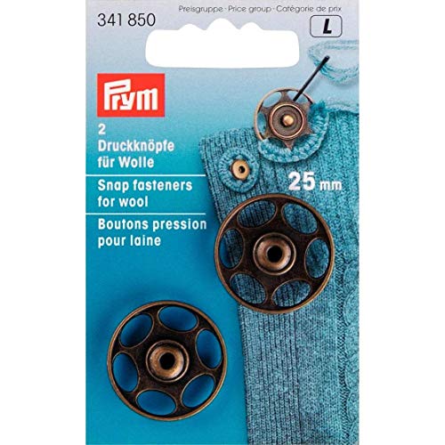 Prym 341.850 341850-1 Snap Fasteners, Messing: 100%, Brass, 25 mm von Prym