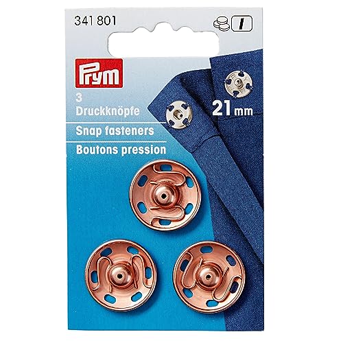 Prym 341801 Annähdruckknopf MS 21 mm roségold von Prym