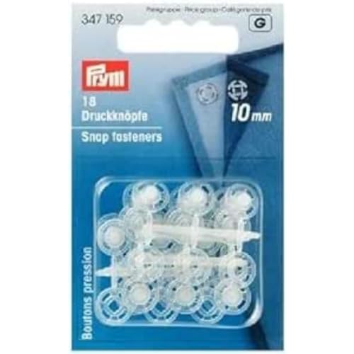 Prym 347159 Annäh-Druckknöpfe KST 10 mm transparent von Prym