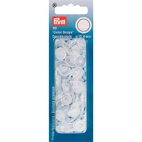 Prym 393198 NF-Druckknopf Color Snaps rund 12,4 mm transparent matt von Prym