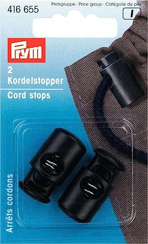 Prym 416.655 Cord Stopper, Multi, schwarz, 2 Stück von Prym